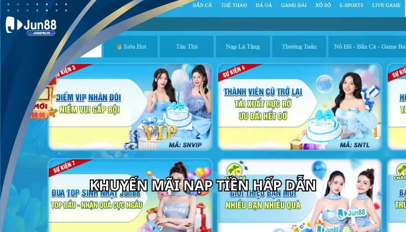 Khuyến mãi nạp tiền đầy hấp dẫn